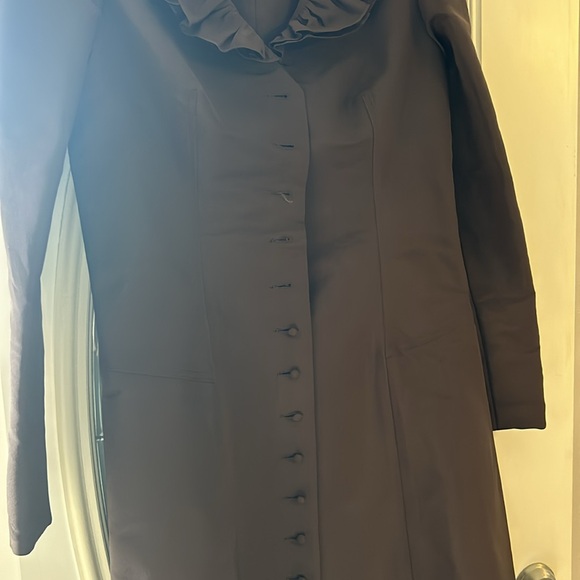 Rare Bill Hamilton Saks 100% Italian Silk Dress + Extra Fabric | Vintage M - Picture 2 of 14